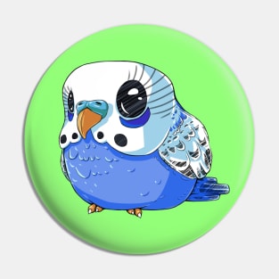 Blue Budgie Pin