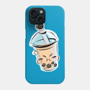 Boba struggling for a pearl! Phone Case