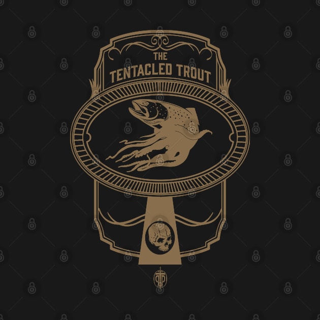 The Tentacled Trout Tavern Sign - Bronze Variant by Rob_DMC