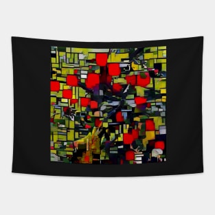 Modern Apple Tree Tapestry