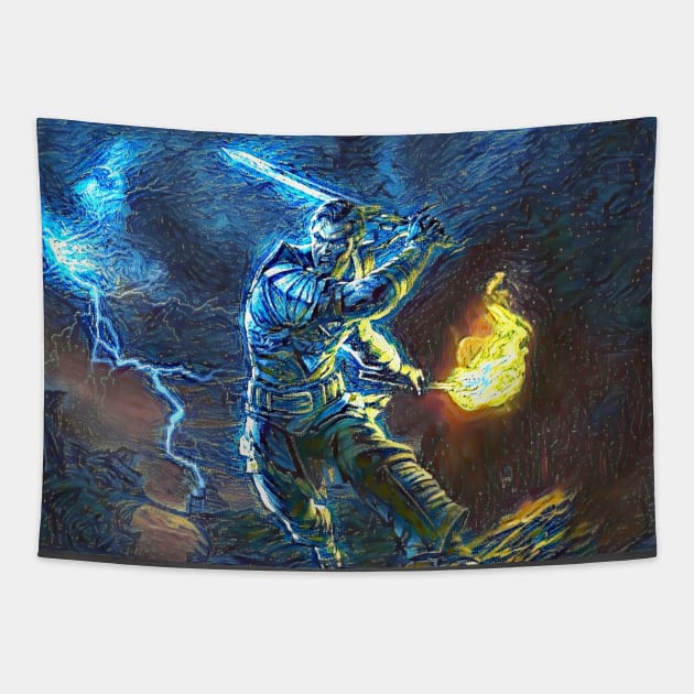 Risen Game Starry Night Tapestry by Starry Night