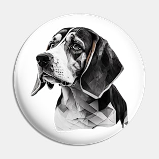 B&W Beagle Pin