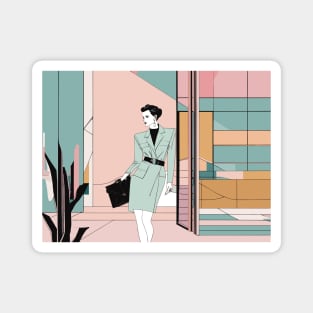 Gaea's Grace Art Deco Patrick Nagel 80s Magnet