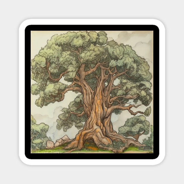 Sequoia tree Magnet by ComicsFactory