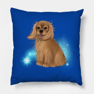 Ruby Cavalier King Charles Spaniel Gifts, Celestial Theme Pillow