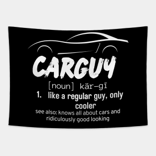 Car Lover Gifts Carguy Funny Car Collector Gifts Tapestry