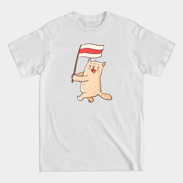 Discover Belarusian cat with a flag - Belarus - T-Shirt