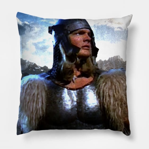 ERIC ALLAN KRAMER IS MY THOR "TROLL HUNTER" 1988 Pillow by TSOL Games