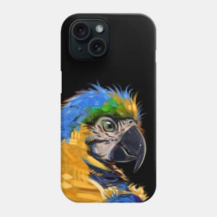 Artistic Blue Macaw Phone Case