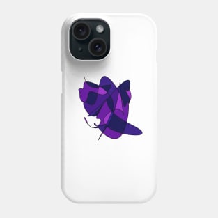 Abstract Lines And Curves In Purple And Blue Phone Case