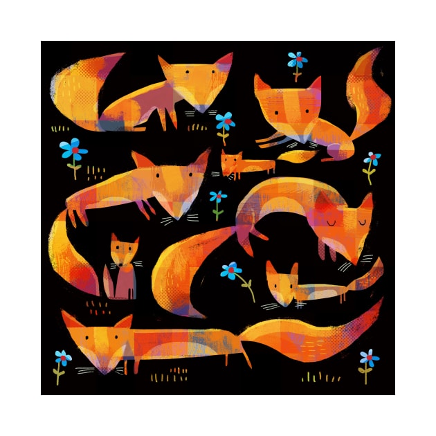 Night Time Foxes by Gareth Lucas