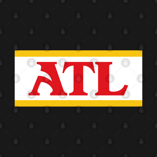 Discover ATL Retro Font - Red - Hawks - T-Shirt