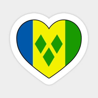 Heart - Saint Vincent and the Grenadines Magnet