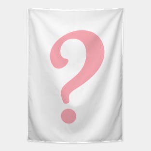 Pink Question Tapestry