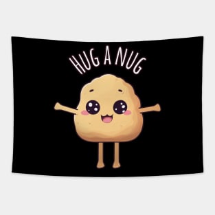 Kawaii Chicken Nugget Hug - Hug a Nug Tapestry