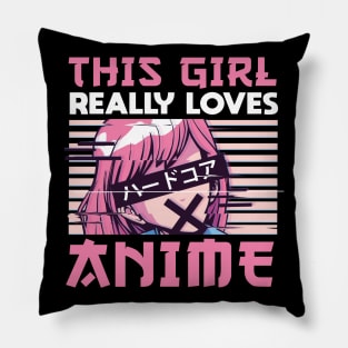 This Girl Really Loves Anime Merch Otaku Gift Anime Pillow