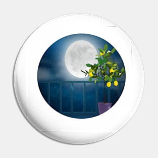 View from the balcony-Lemon Tree underthe moon Pin