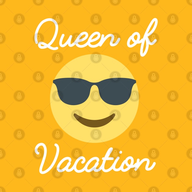 Queen of vacation with emoji by Pushloop