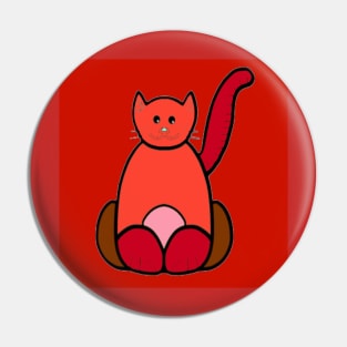 RED CAT BUDA Pin