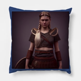 Viking Shield Maiden Pillow