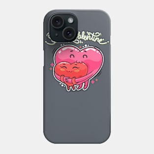 Hugging Valentine Hearts Phone Case