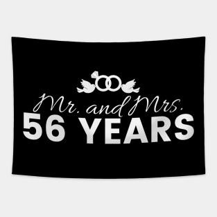 56th Wedding Anniversary Couples Gift Tapestry