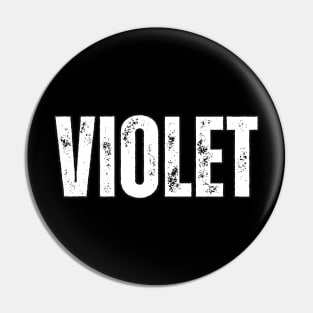 Violet Name Gift Birthday Holiday Anniversary Pin