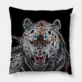 Tiger Electric Silhouette 03 Pillow