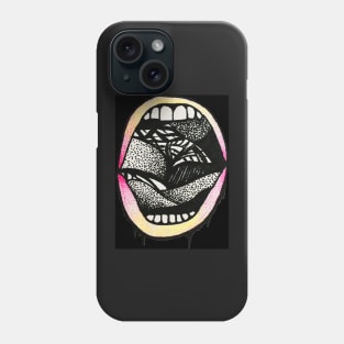 Mouthful- Black Phone Case