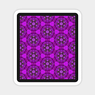 Purple flower pattern Magnet