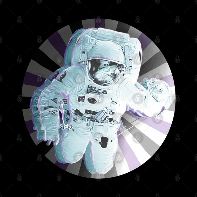 Astronaut in Space vortex by Aurora X