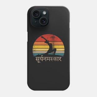 Surya Namaskara Sun Salutation Yoga Phone Case