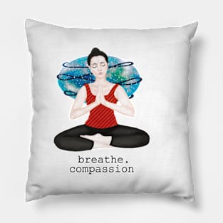 breathe. compassion Pillow