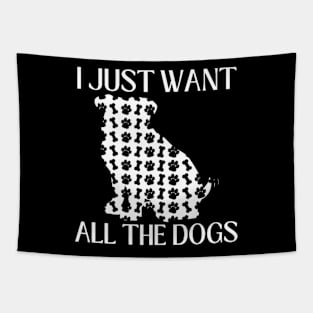 I Just Want All The Dogs Bulldog Lover Tapestry