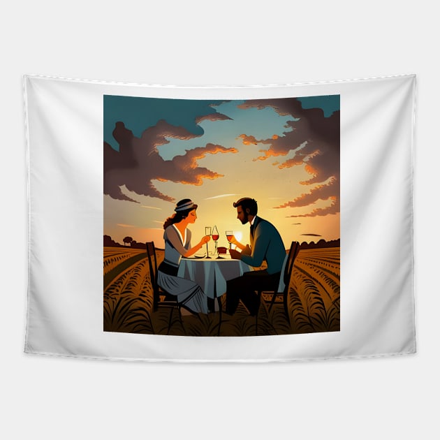 Summer Dine Tapestry by Colin-Bentham