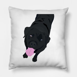 Black Labrador Pillow