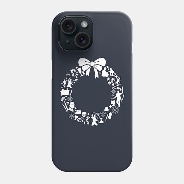 Indiana Jones Christmas Wreath Pattern Phone Case by Rebus28