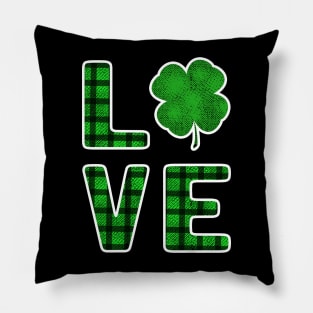 St. Patricks Day Love for a Festive Fan Pillow