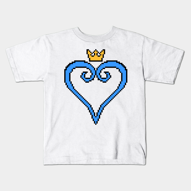 Kingdom Hearts 8 Bit Pixel Art Logo Kingdom Hearts Kids T Shirt Teepublic How to draw unicorn simple picture pixel art for kids 如何繪製 कैसे आकर्षित करने के लिए.
