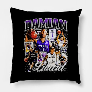 Damian Lillard College Vintage Bootleg Pillow