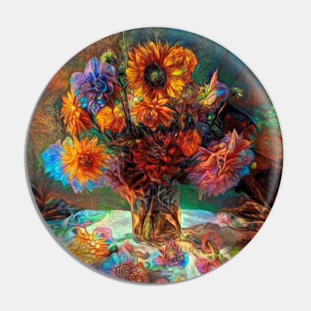 Fractal bouquet Pin by redwitchart