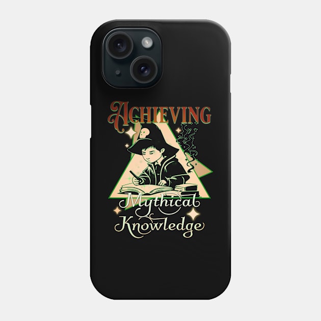 Achieving Mythical Knowledge Young Wizard Phone Case by mythikcreationz