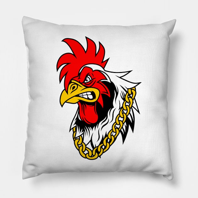 ROOSTER Pillow by damarhere