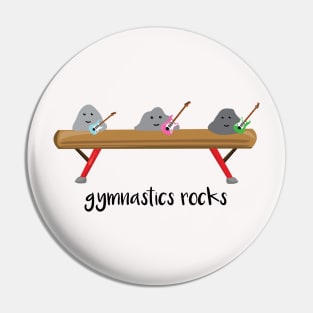 Gymnastics Rocks Pin