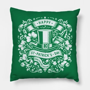 Happy St Patrick's Day Pillow