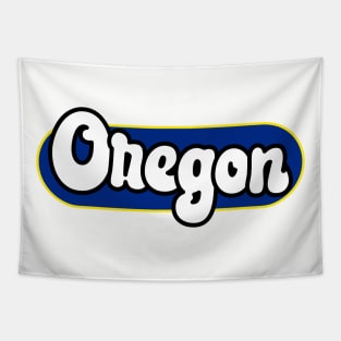 Oregon State Capsule Flag Tapestry