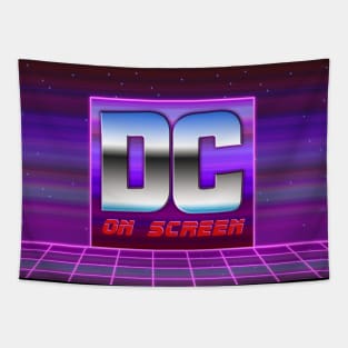 DC on SCREEN '80s Logo #1 Tapestry