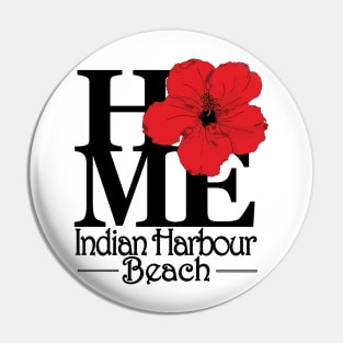 HOME Indian Harbour Beach Red Hibiscus Pin