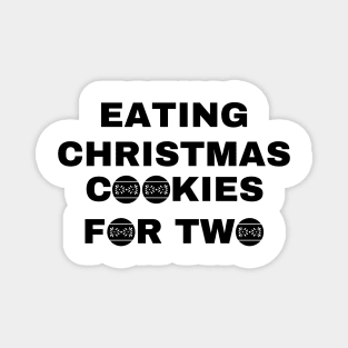 Eating Christmas Cookies For Two Magnet