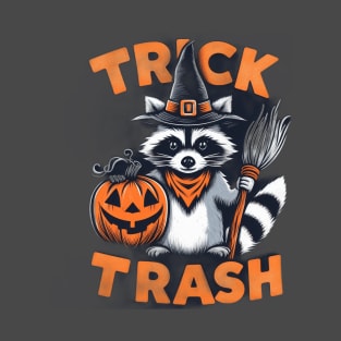 Trick or Trash - Raccoon Halloween T-Shirt